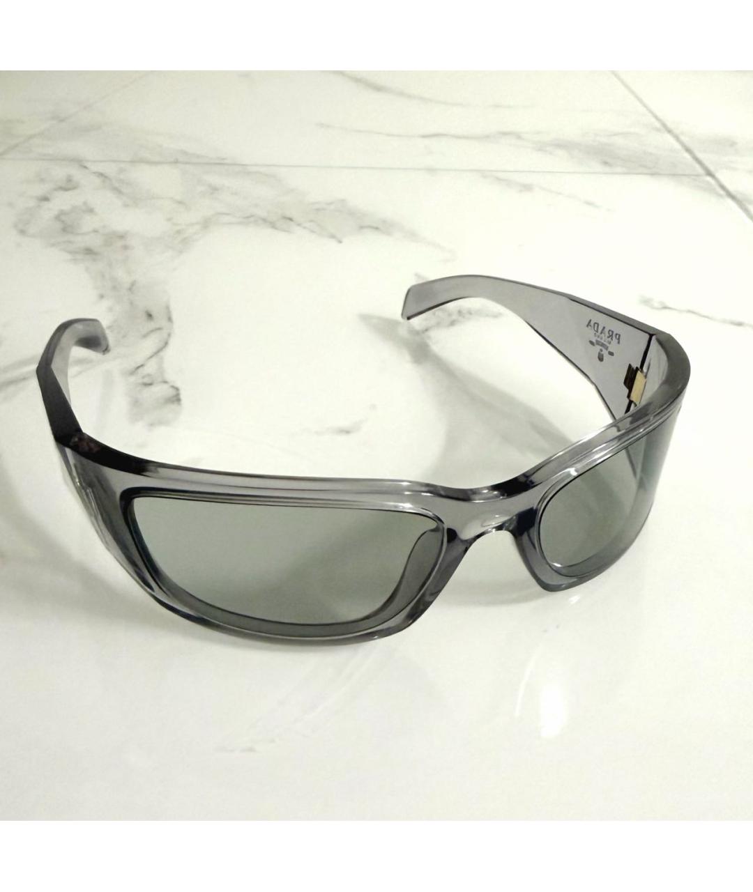 PRADA Серые пластиковые солнцезащитные очки, фото 7