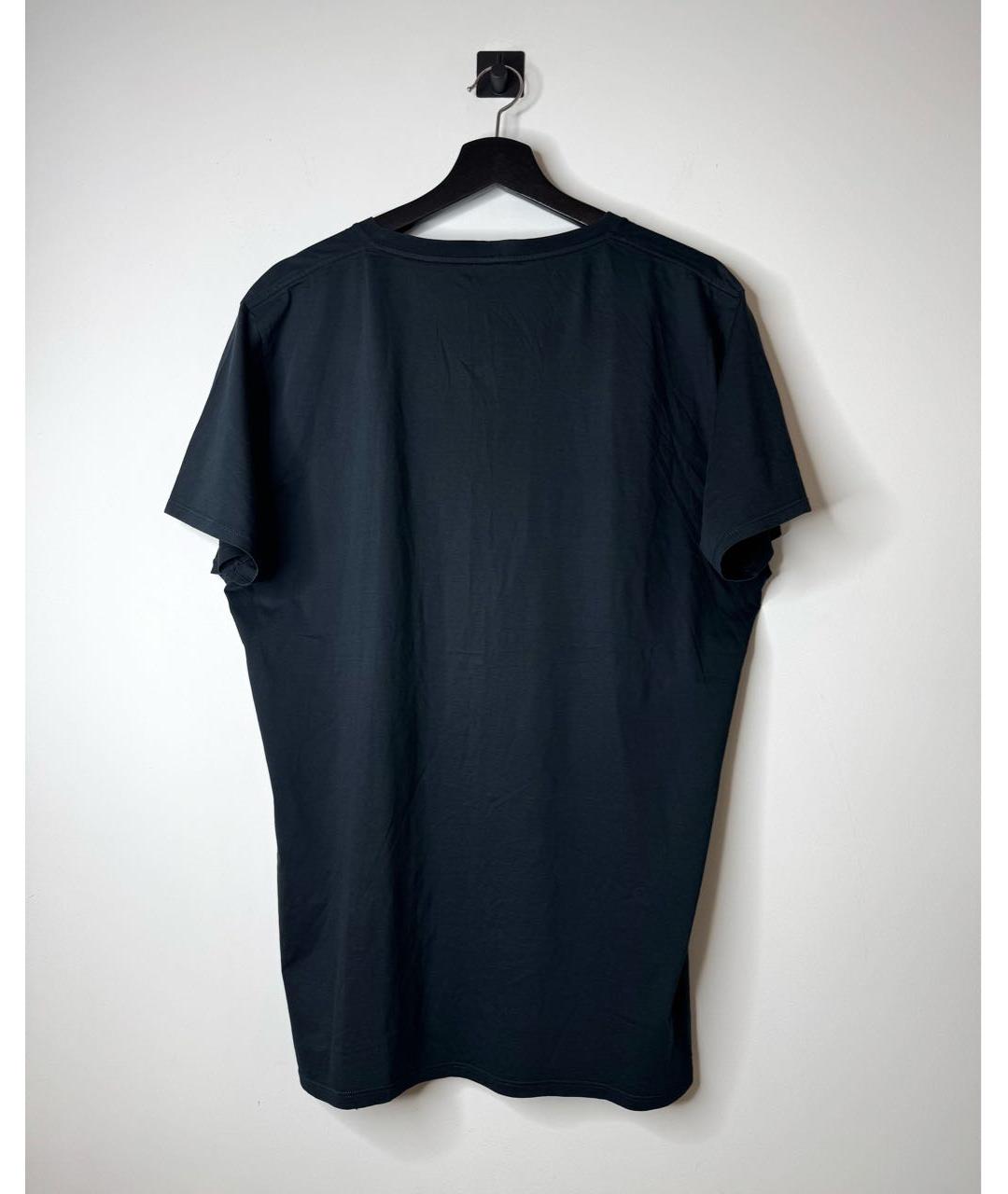 SAINT LAURENT Черная хлопковая футболка, фото 3