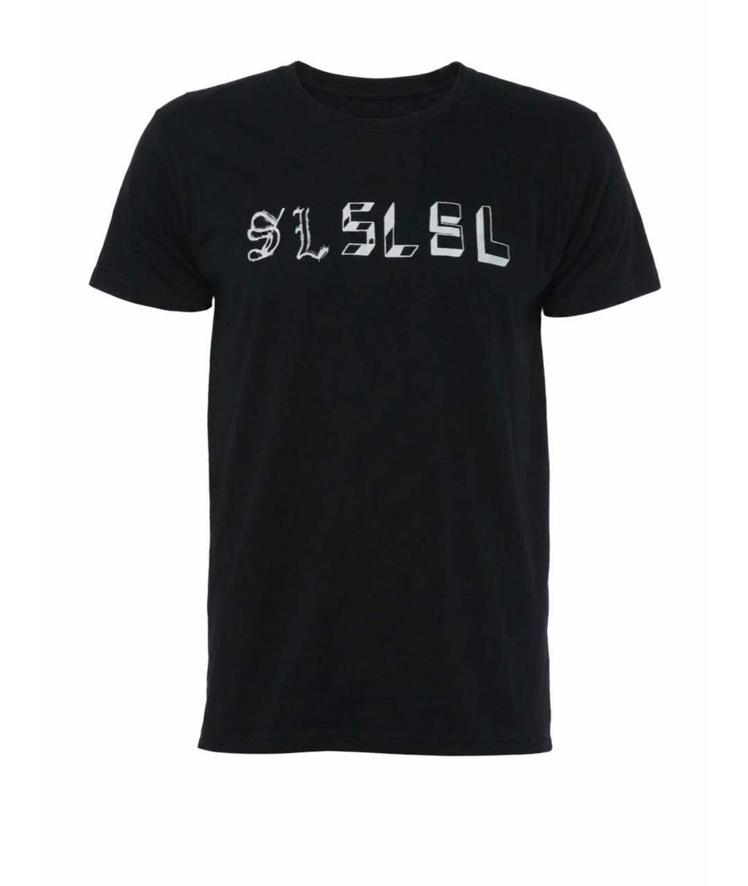 SAINT LAURENT Черная хлопковая футболка, фото 1