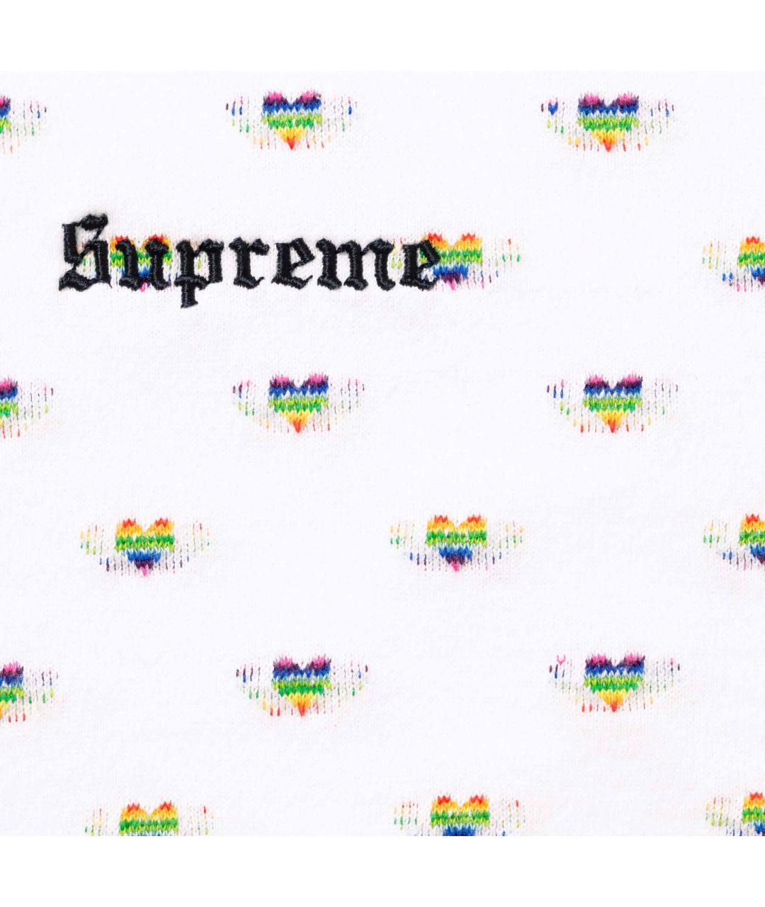 SUPREME Белая футболка, фото 2