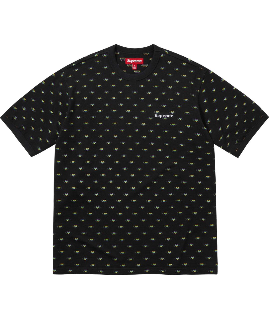 SUPREME Черная футболка, фото 1