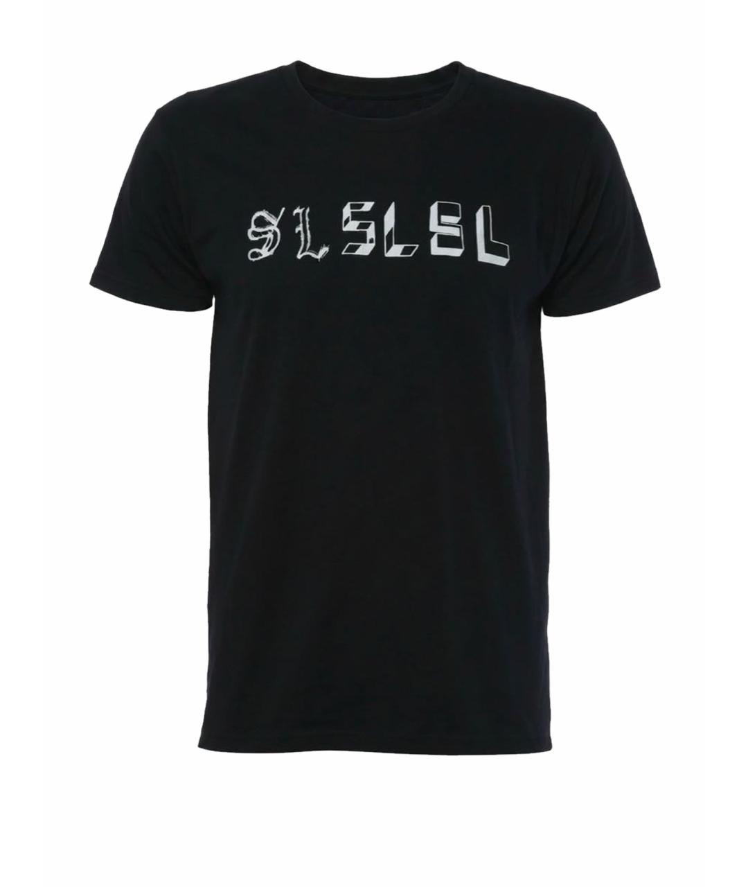 SAINT LAURENT Черная хлопковая футболка, фото 1