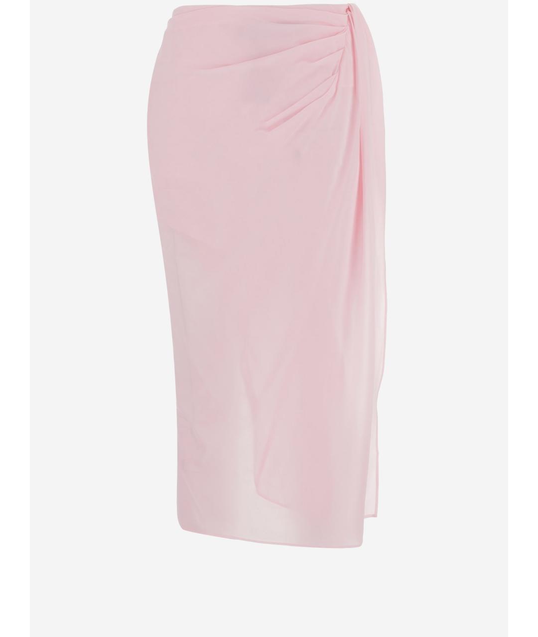 JACQUEMUS Розовая юбка миди, фото 2