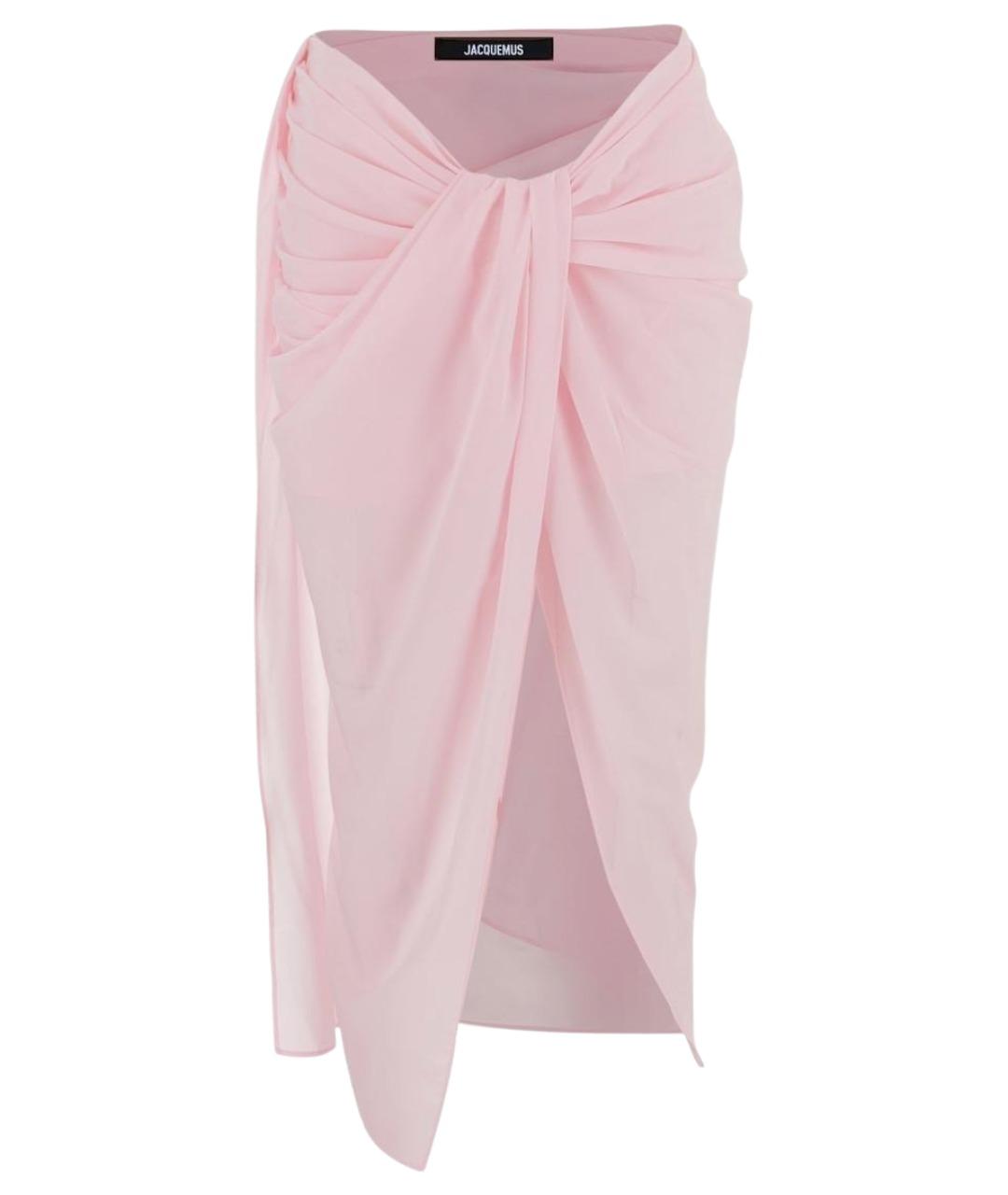 JACQUEMUS Розовая юбка миди, фото 1