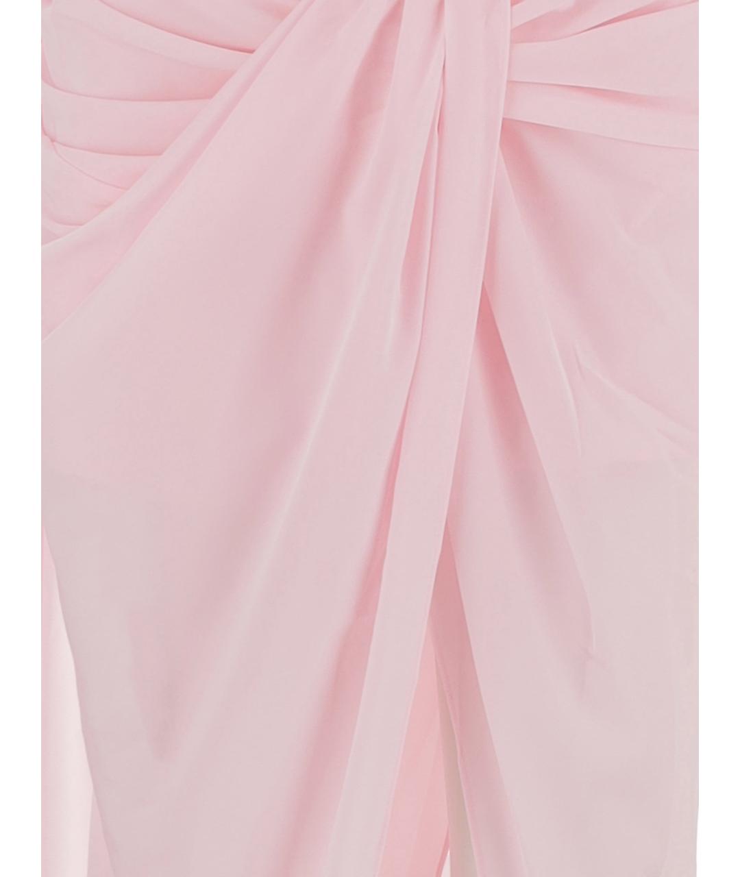 JACQUEMUS Розовая юбка миди, фото 3