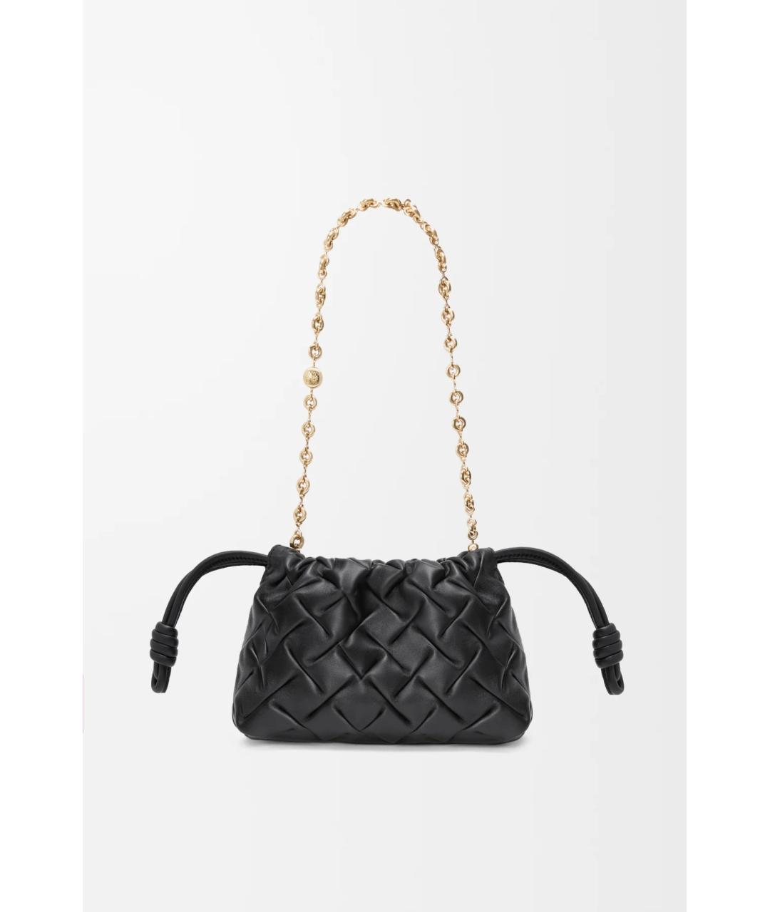 LOEWE Черная кожаная сумка с короткими ручками, фото 2