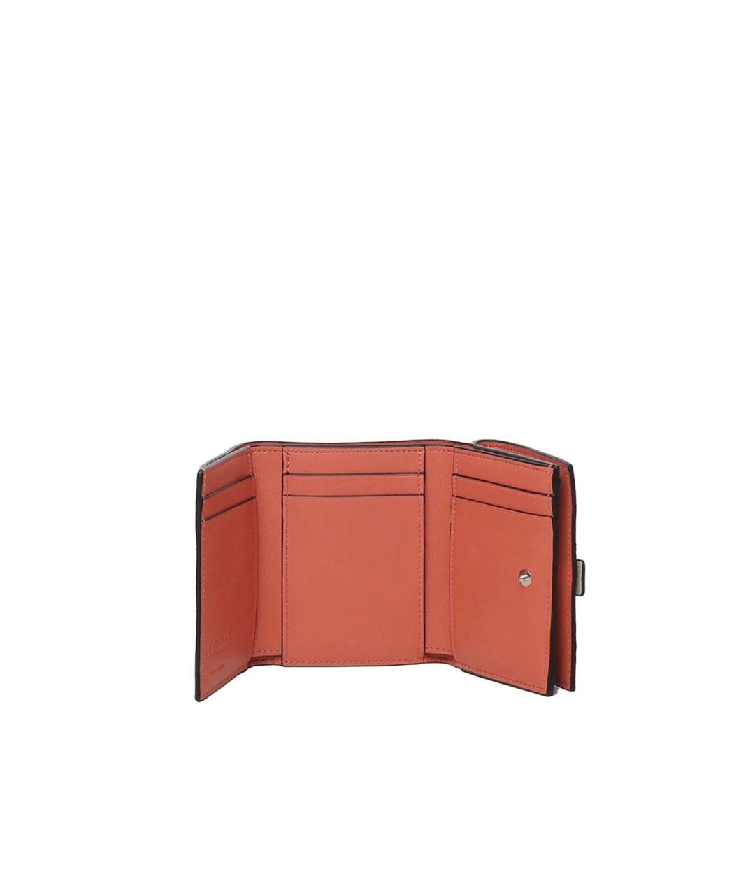 LOEWE Бежевый кожаный кошелек, фото 2