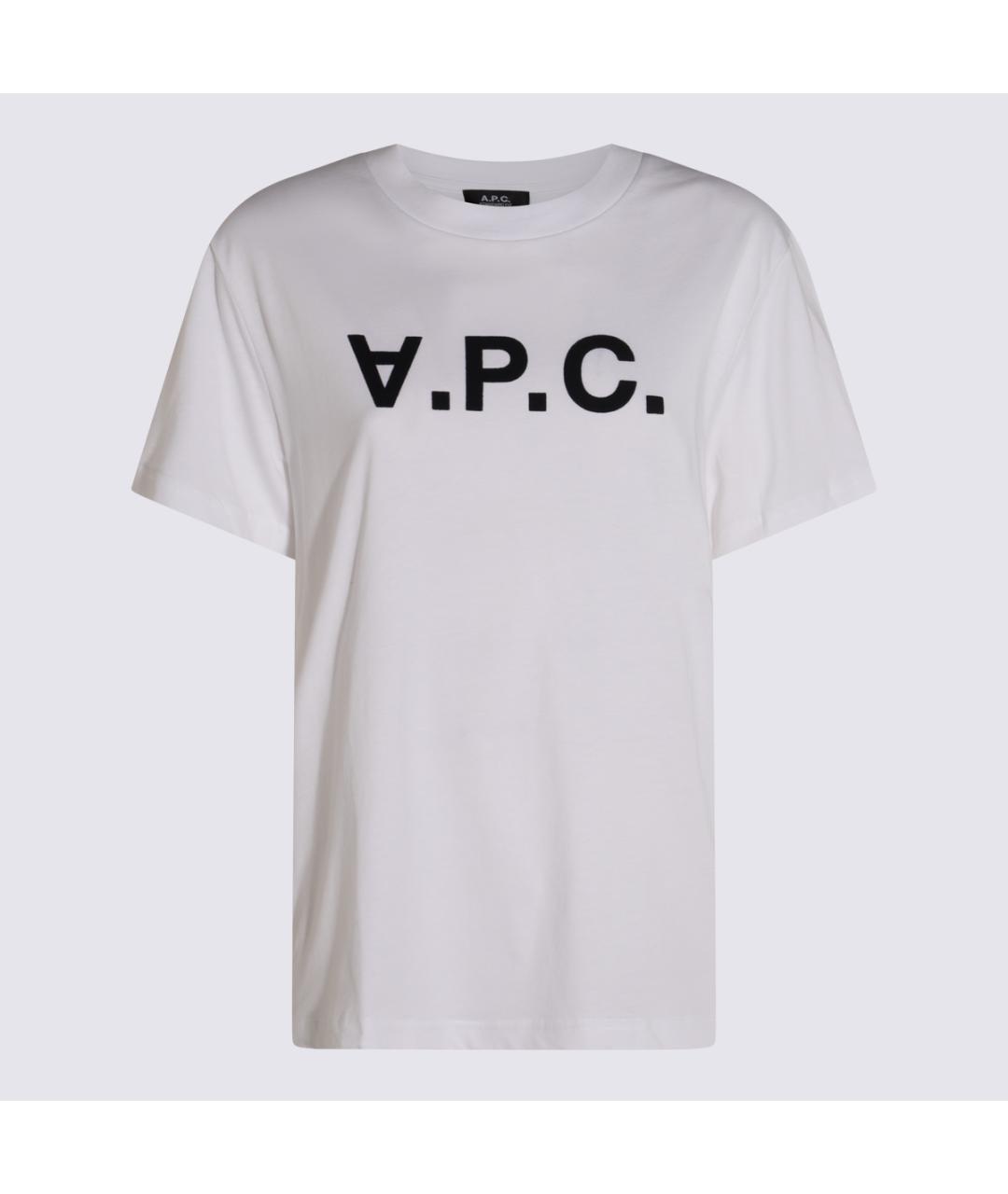 A.P.C. Белая хлопковая футболка, фото 3