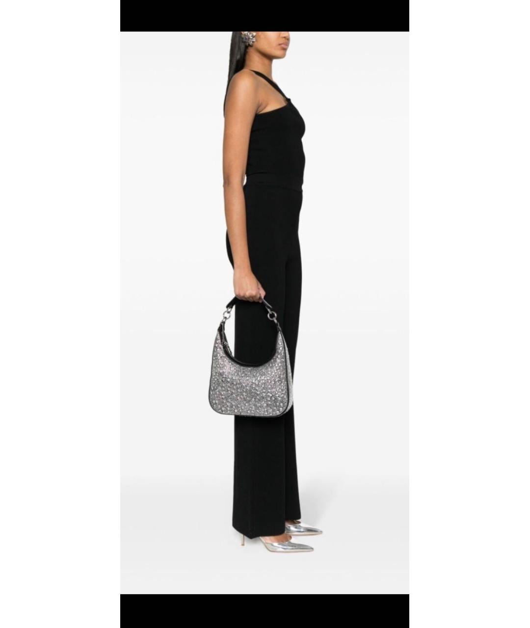 LIU JO Серебряная сумка через плечо из искусственной кожи, фото 5