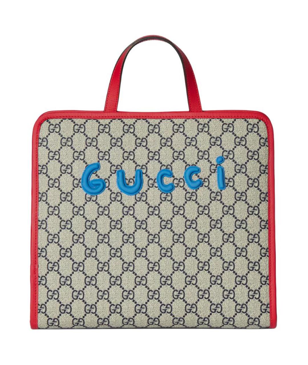 GUCCI Бежевая сумка через плечо из канвы, фото 4