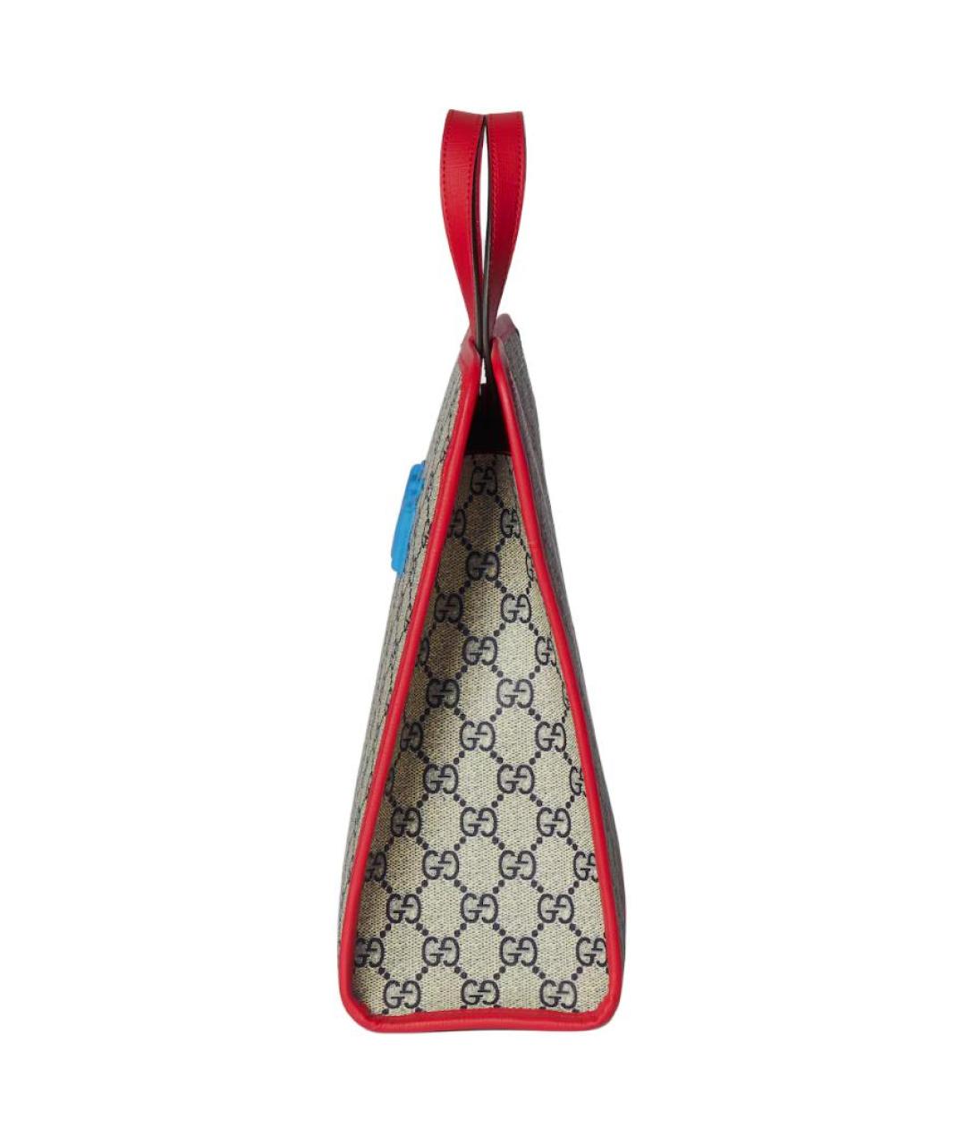 GUCCI Бежевая сумка через плечо из канвы, фото 3