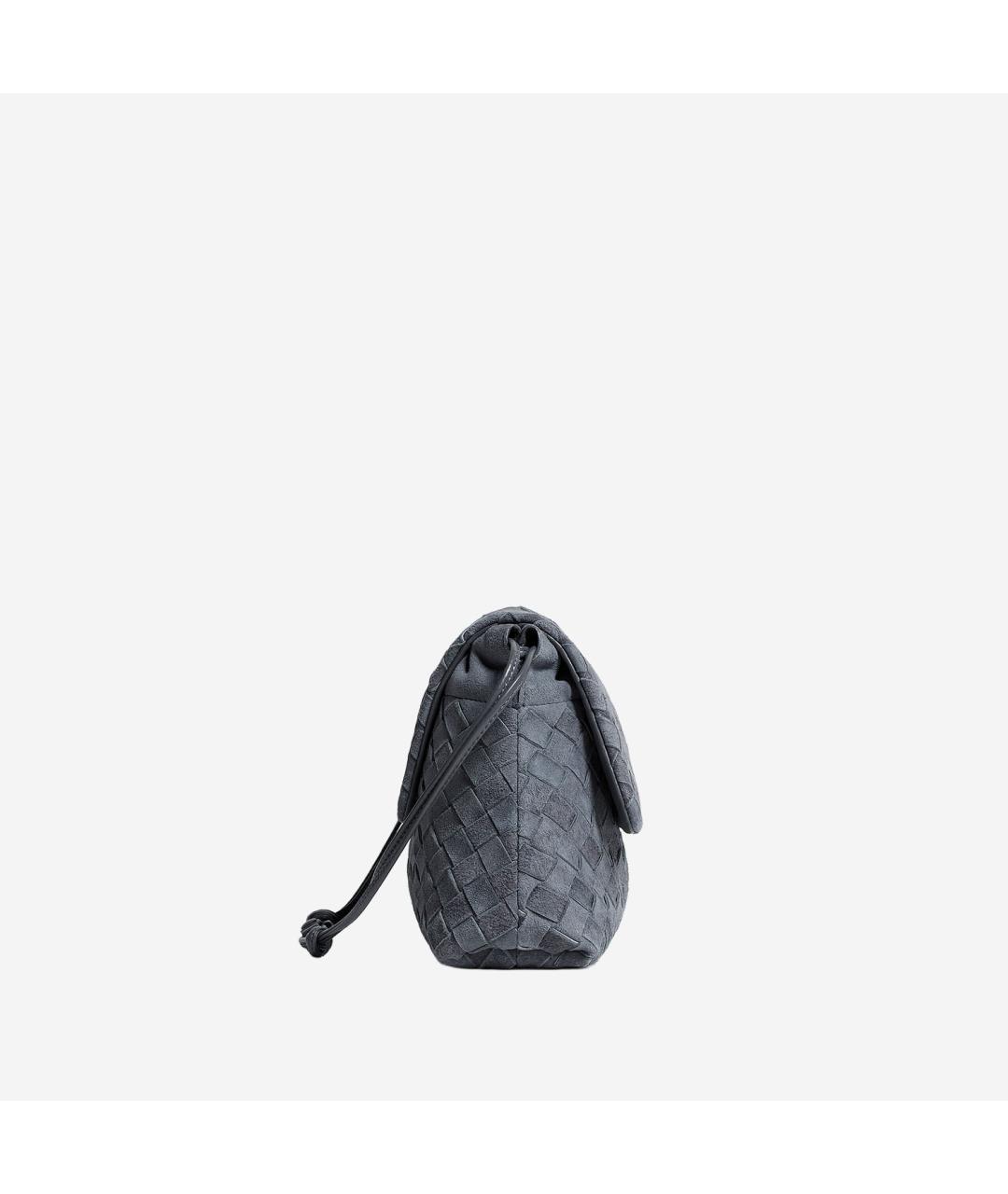 BOTTEGA VENETA Серая замшевая сумка через плечо, фото 2