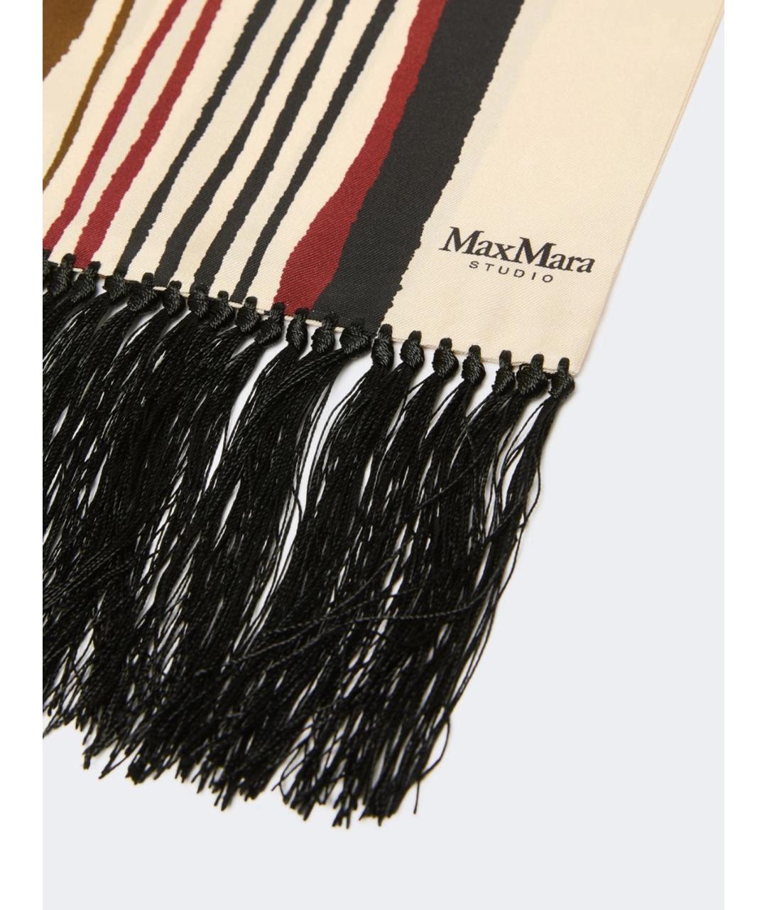 MAX MARA STUDIO Мульти шелковый шарф, фото 2
