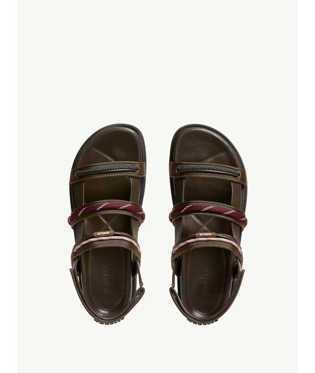 MONCLER Коричневые сандалии, фото 4