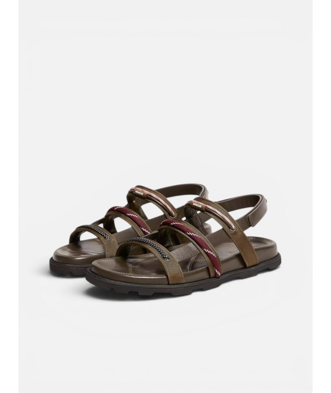 MONCLER Коричневые сандалии, фото 2