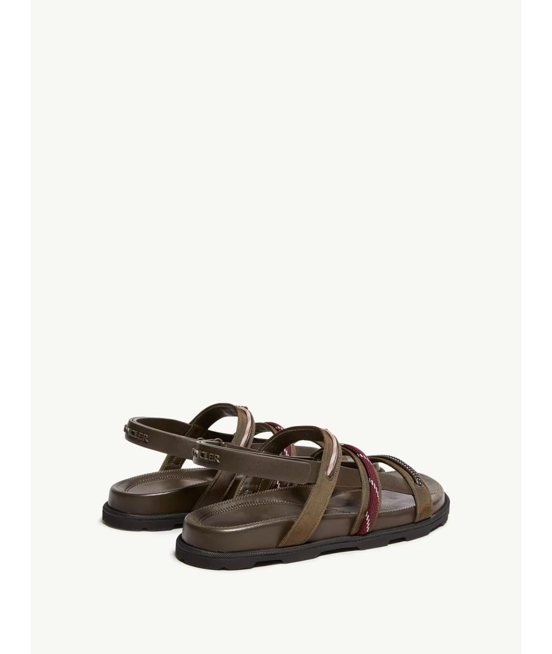MONCLER Коричневые сандалии, фото 3