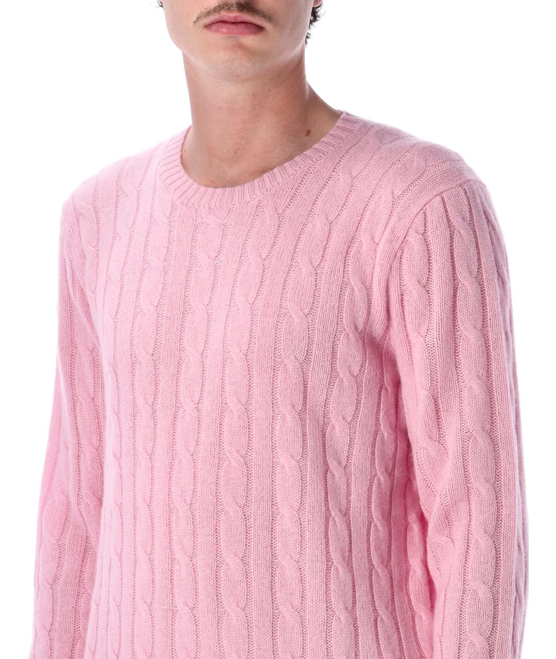 POLO RALPH LAUREN Розовый кашемировый джемпер / свитер, фото 3