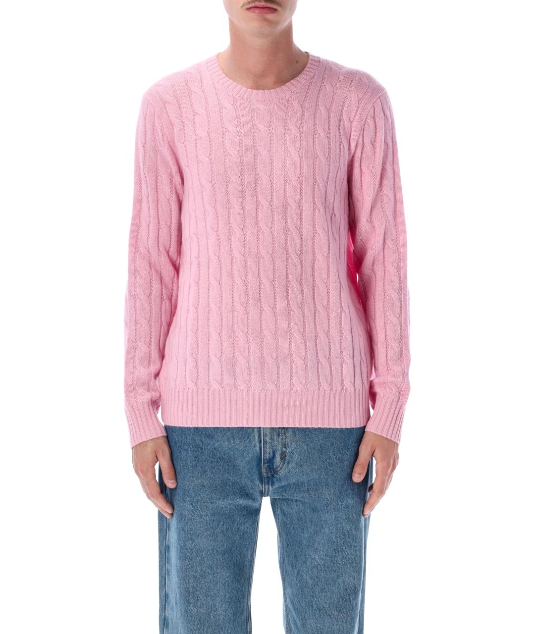 POLO RALPH LAUREN Розовый кашемировый джемпер / свитер, фото 1