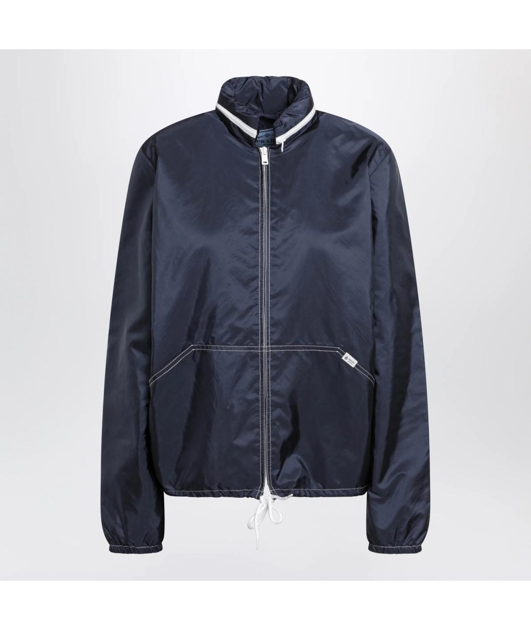 PRADA Синяя полиамидовая куртка, фото 3