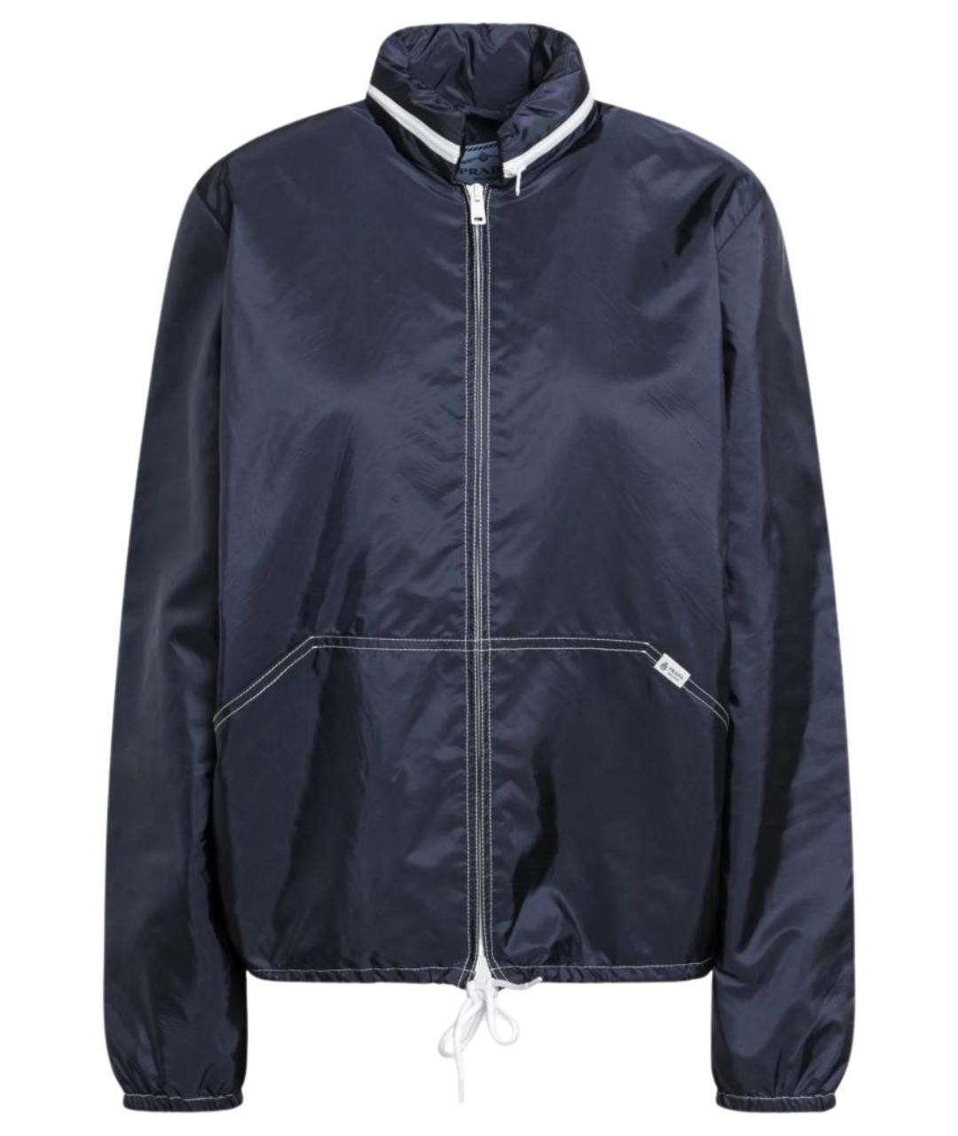 PRADA Синяя полиамидовая куртка, фото 1