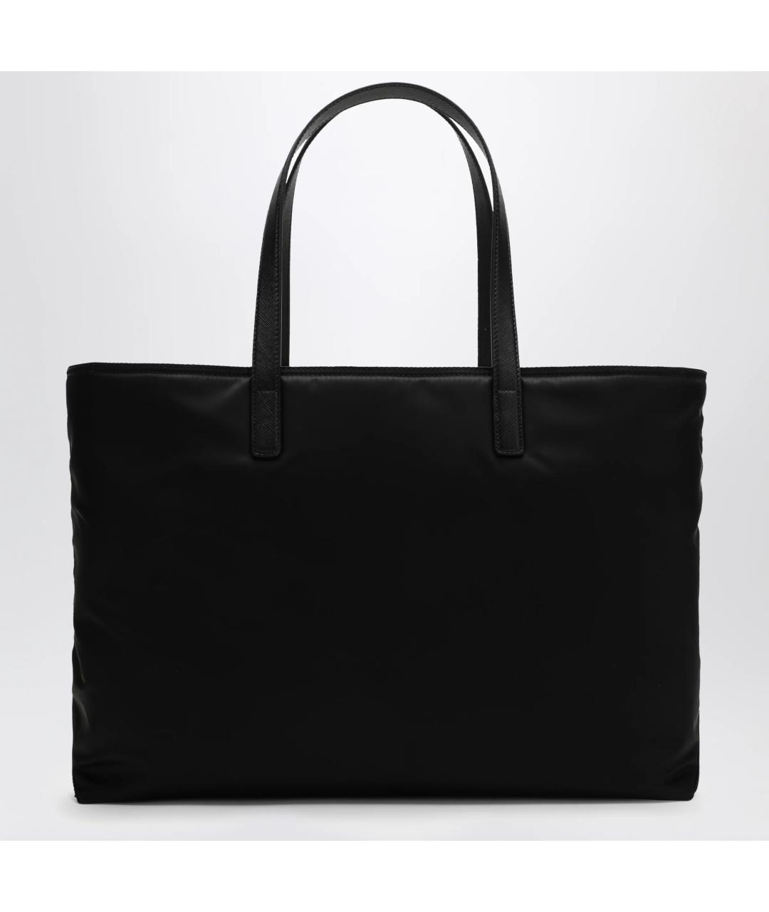 PRADA Черная тканевая сумка тоут, фото 2