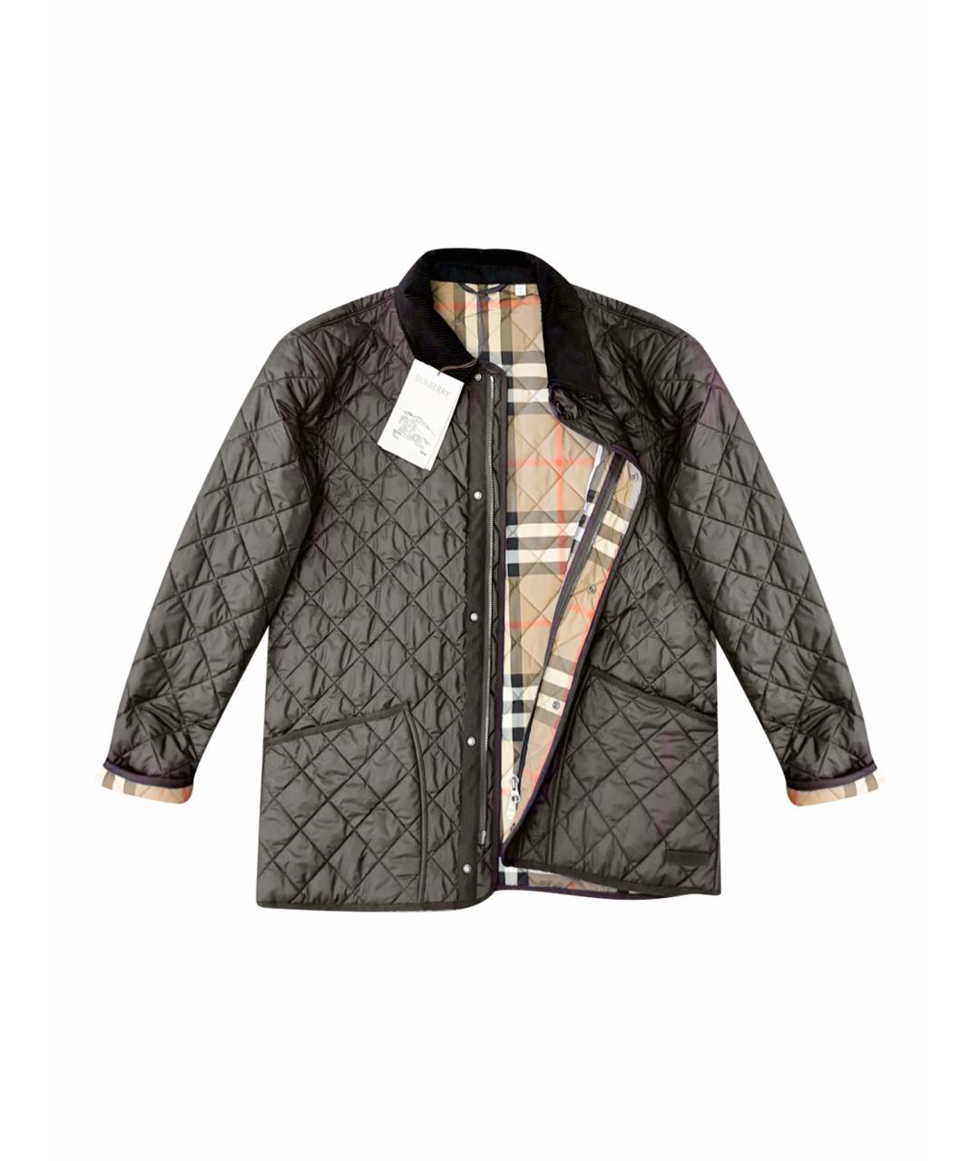 BURBERRY Хаки хлопковая куртка, фото 1