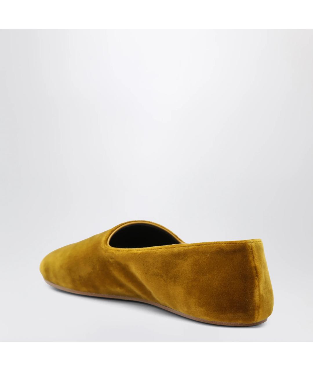 THE ROW Горчичные бархатные лоферы, фото 2