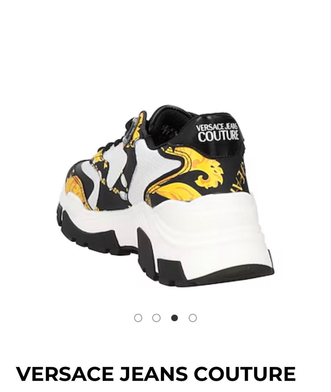 VERSACE JEANS COUTURE Мульти текстильные кроссовки, фото 4