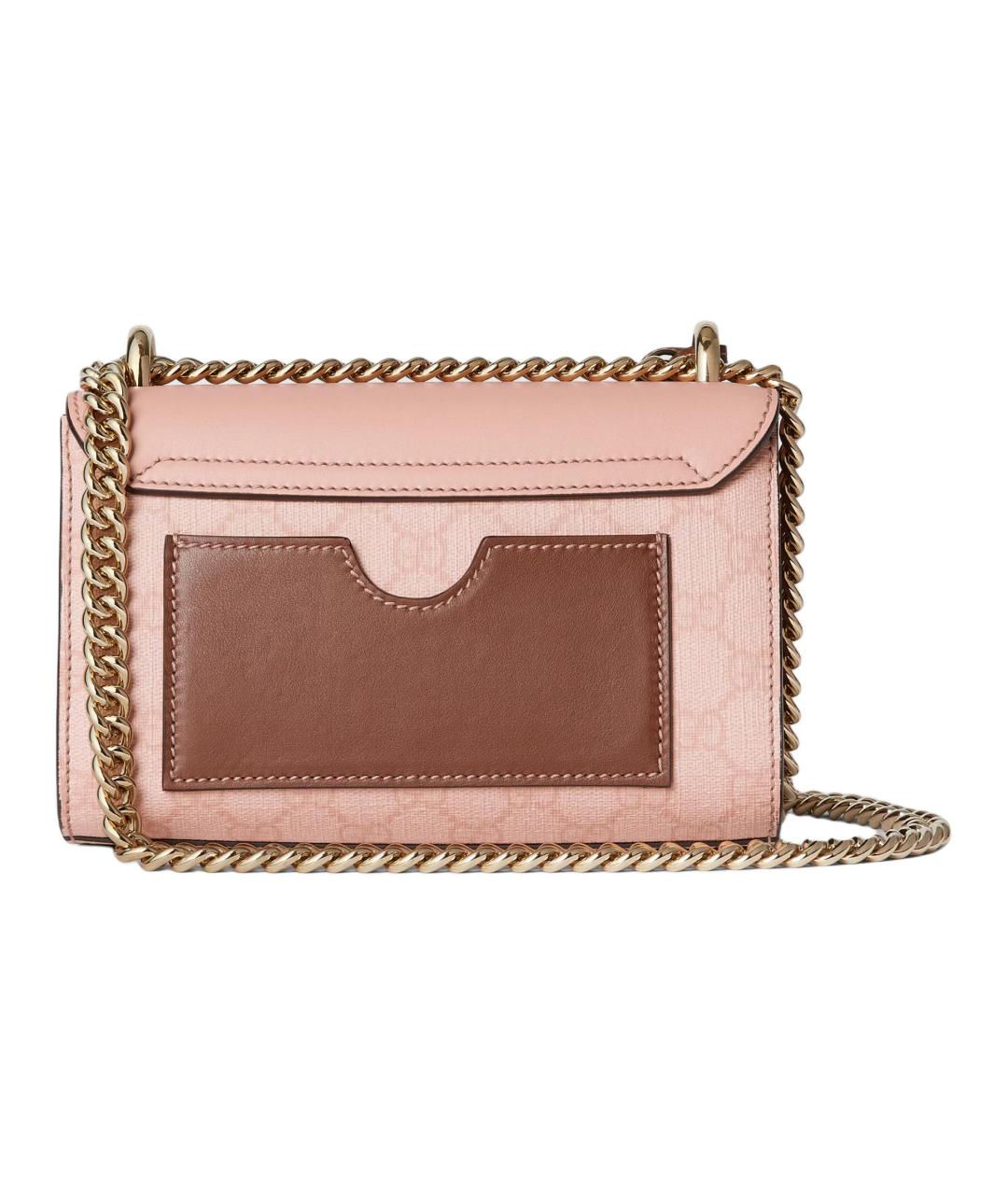 GUCCI Розовая кожаная сумка через плечо, фото 3