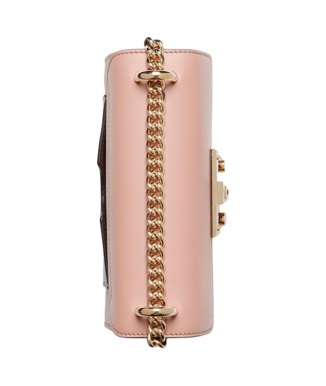 GUCCI Розовая кожаная сумка через плечо, фото 4
