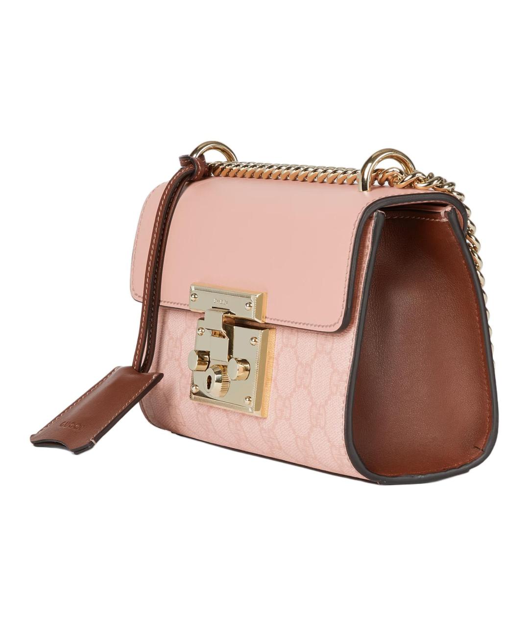 GUCCI Розовая кожаная сумка через плечо, фото 2