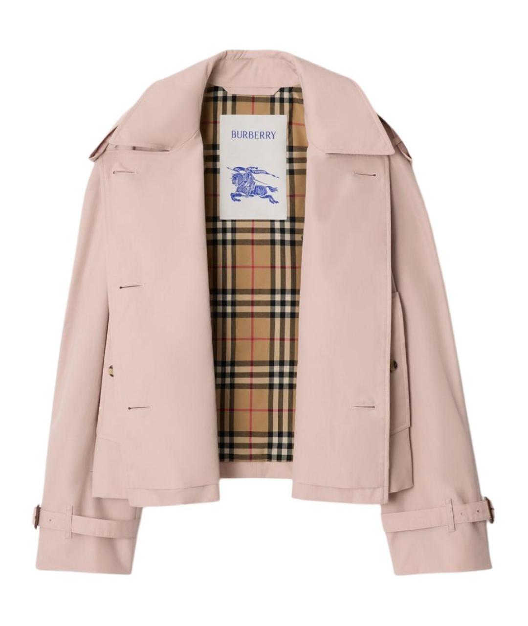 BURBERRY Розовый тренч/плащ, фото 2