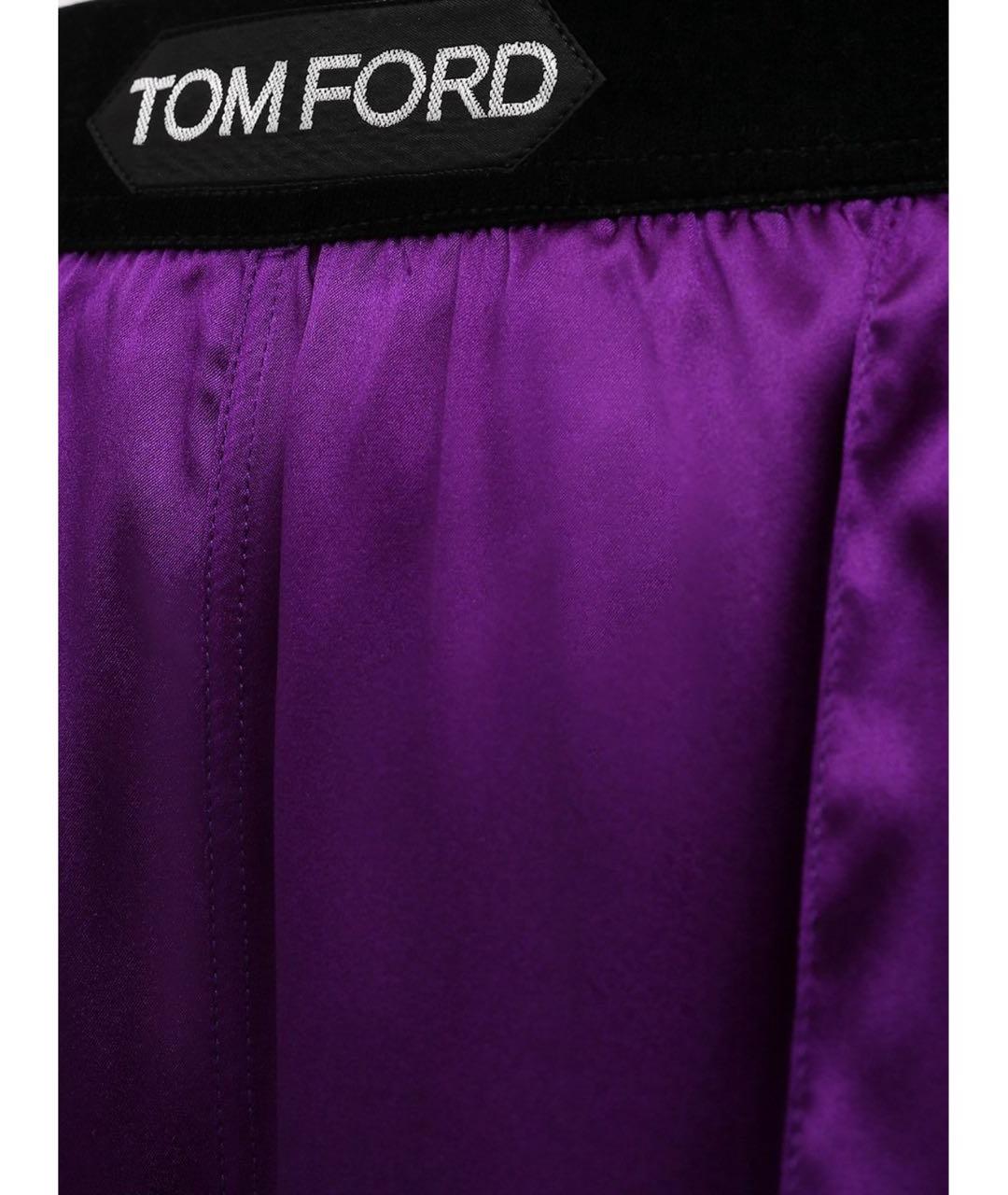 TOM FORD Фиолетовый шелковый костюм с брюками, фото 7