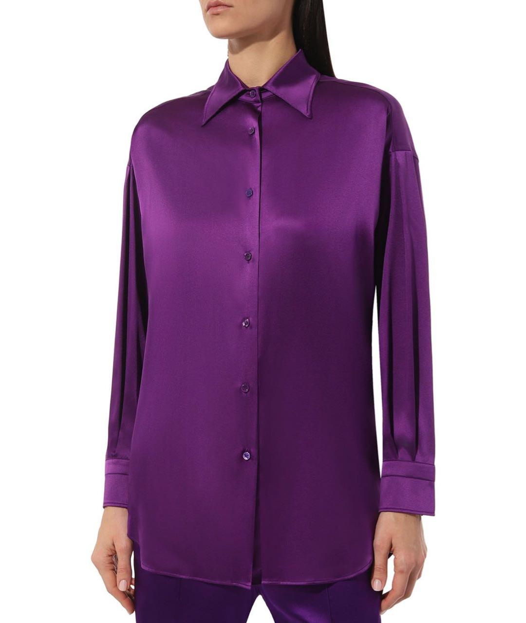 TOM FORD Фиолетовый шелковый костюм с брюками, фото 4