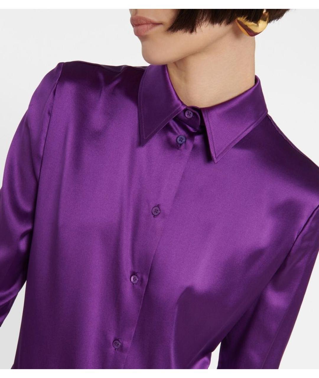 TOM FORD Фиолетовый шелковый костюм с брюками, фото 3