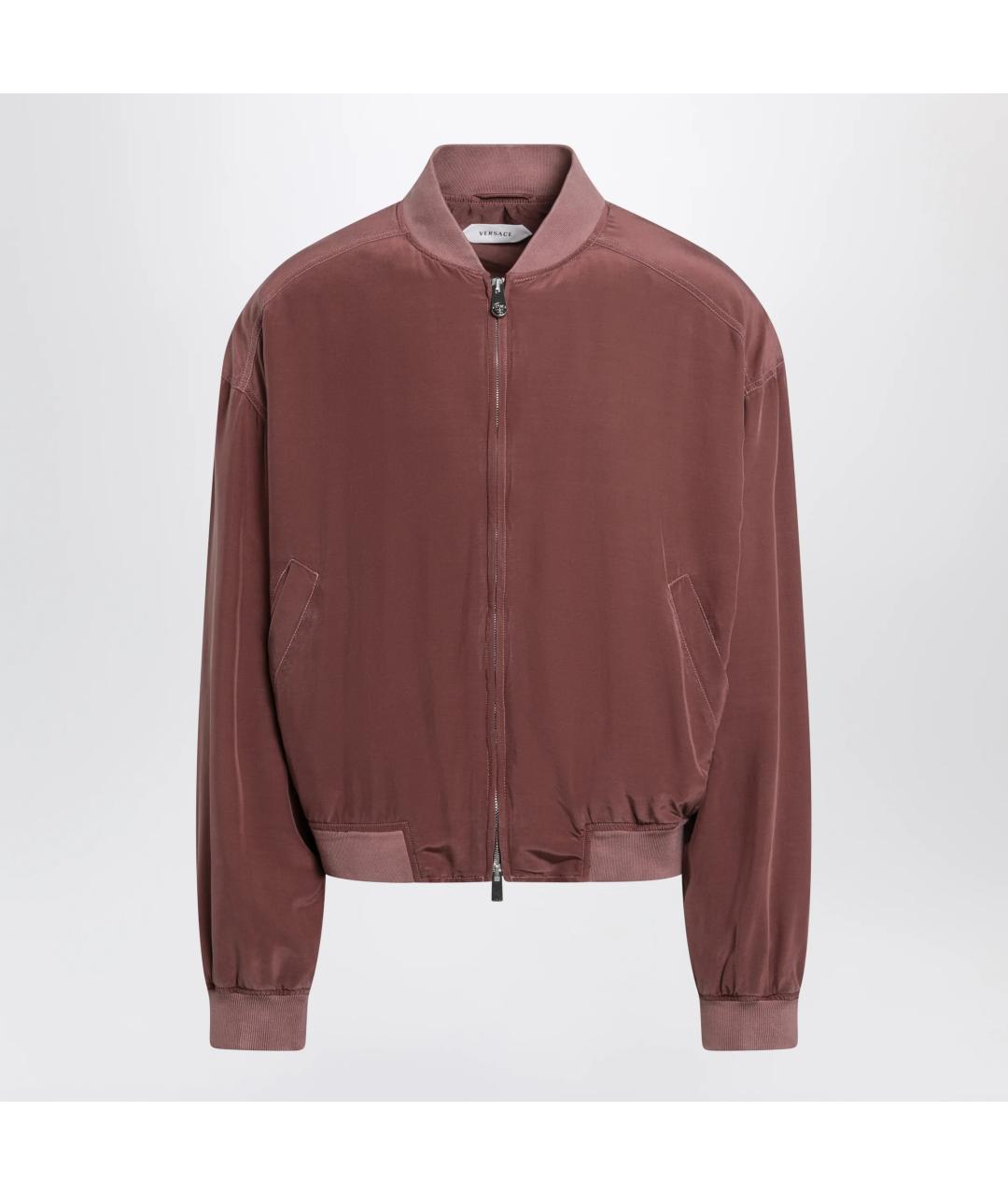 VERSACE Фиолетовая шелковая куртка, фото 3