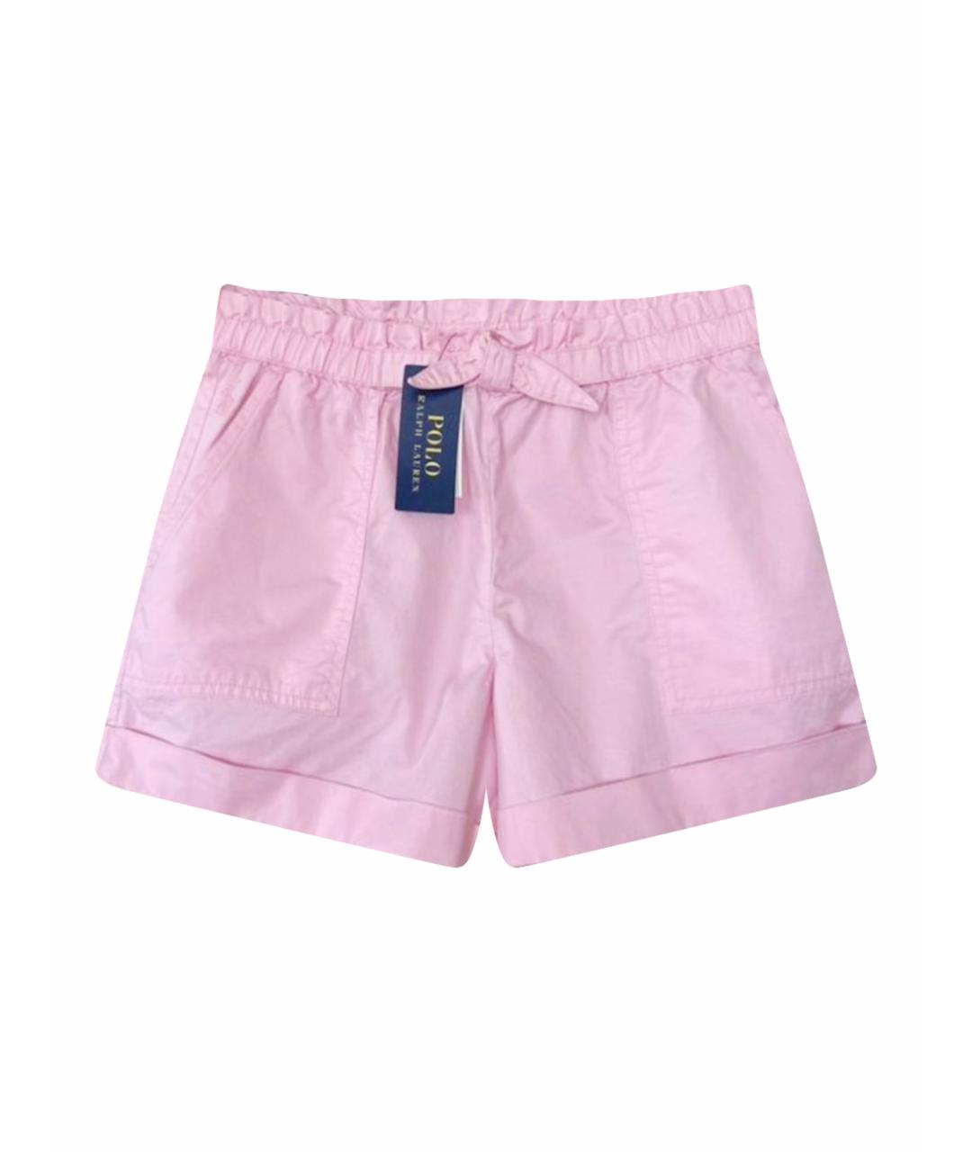 POLO RALPH LAUREN Розовые хлопковые брюки и шорты, фото 1