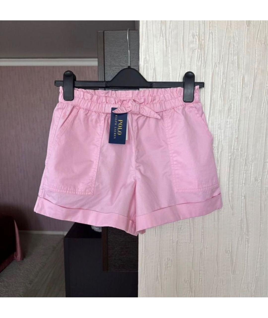 POLO RALPH LAUREN Розовые хлопковые брюки и шорты, фото 2