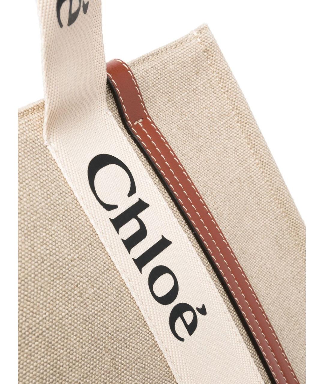 CHLOE Бежевая сумка тоут, фото 3