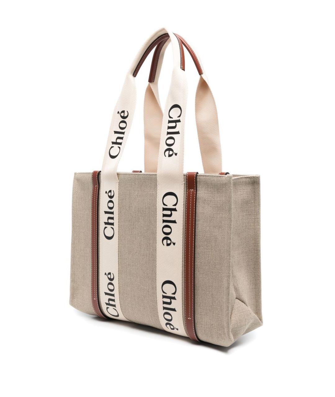CHLOE Бежевая сумка тоут, фото 5