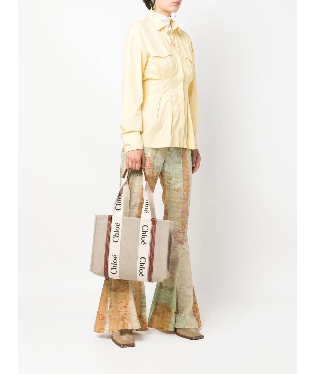 CHLOE Бежевая сумка тоут, фото 2