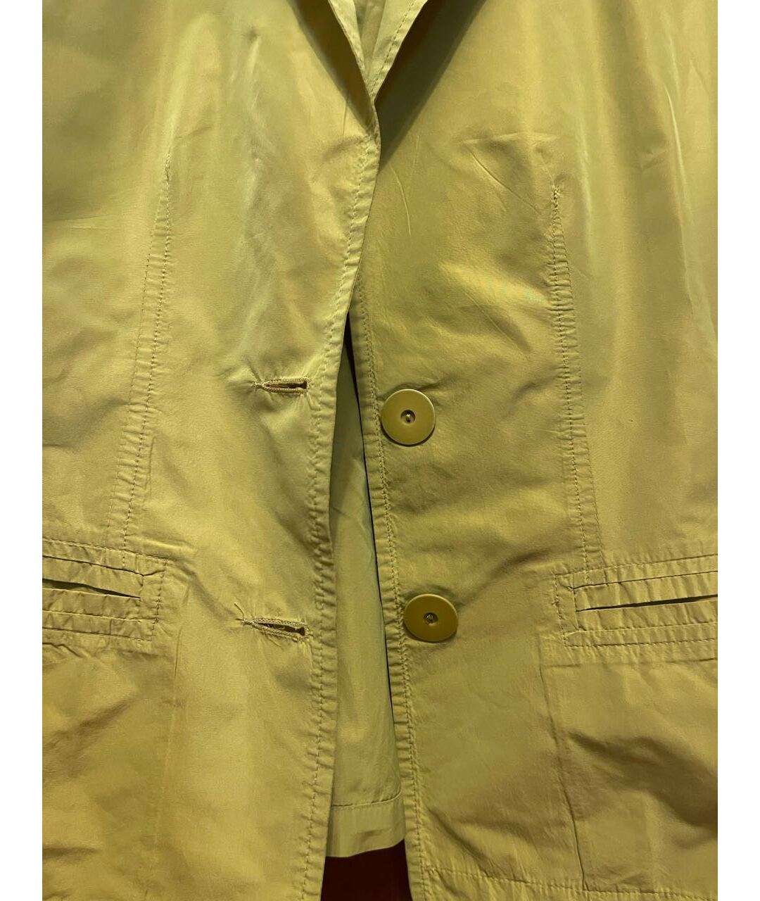 KRIZIA Горчичный полиэстеровый жакет/пиджак, фото 2