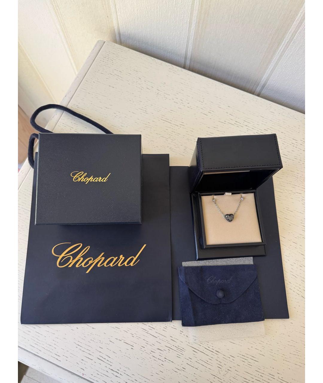 CHOPARD Черный кулон из белого золота, фото 4