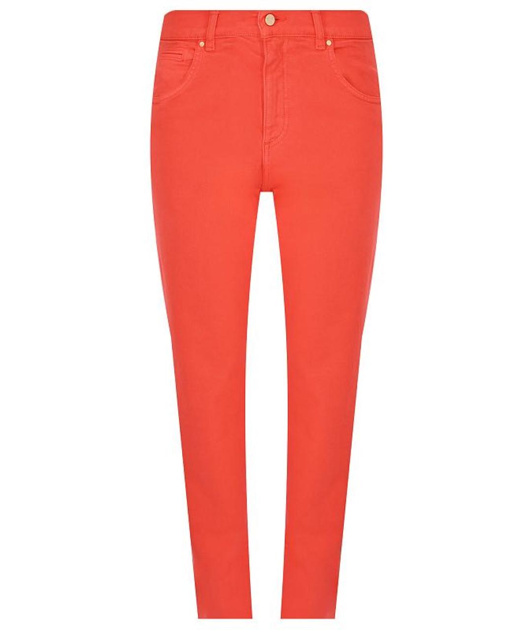 LORENA ANTONIAZZI Красные хлопковые джинсы клеш, фото 1
