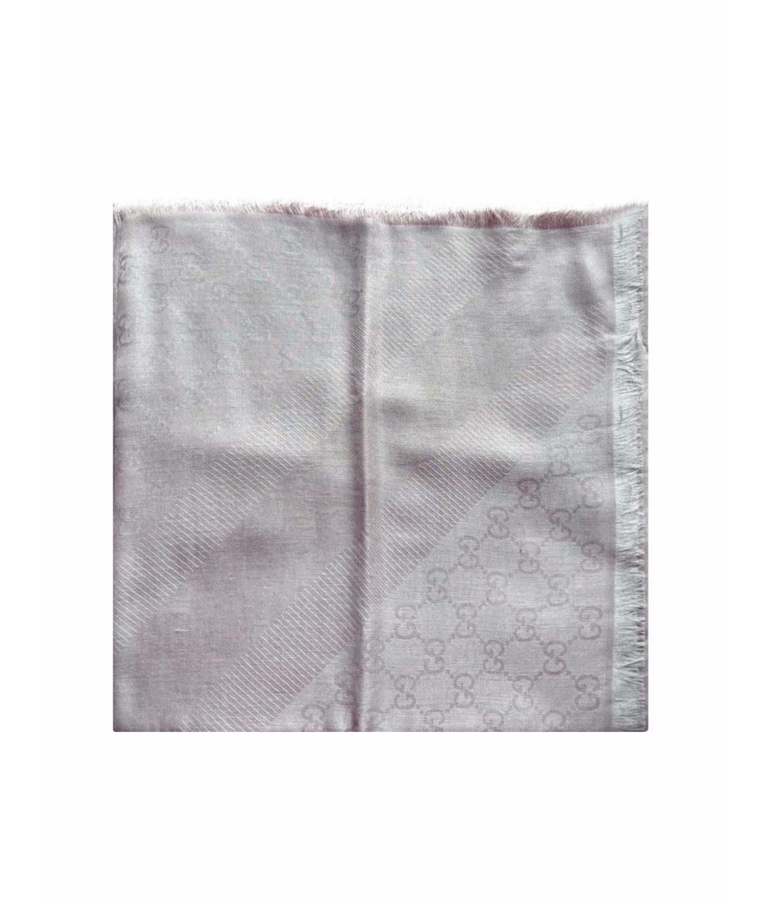 GUCCI Бежевый хлопковый платок, фото 1