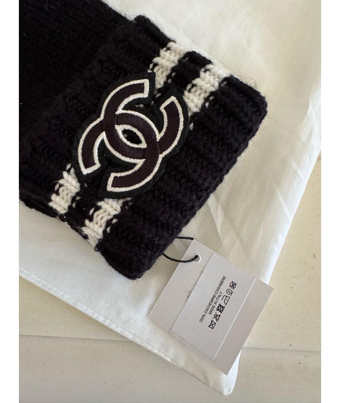 CHANEL Черные кашемировые перчатки, фото 3