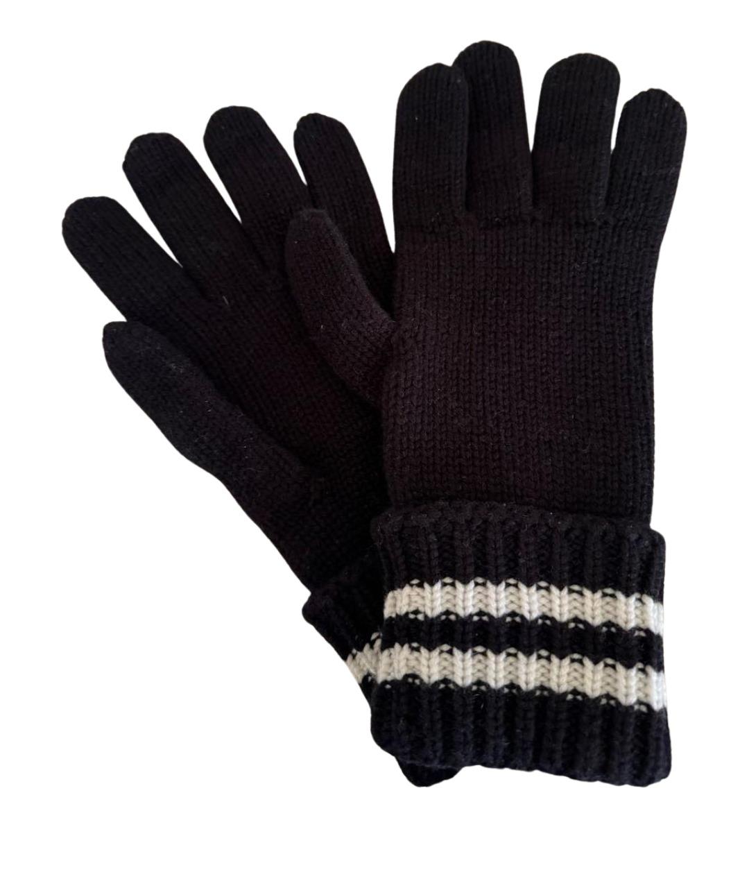 CHANEL Черные кашемировые перчатки, фото 1