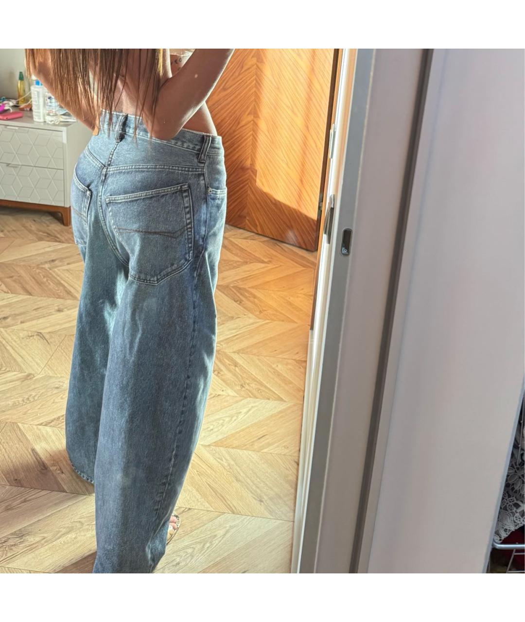 BALENCIAGA Голубые прямые джинсы, фото 3