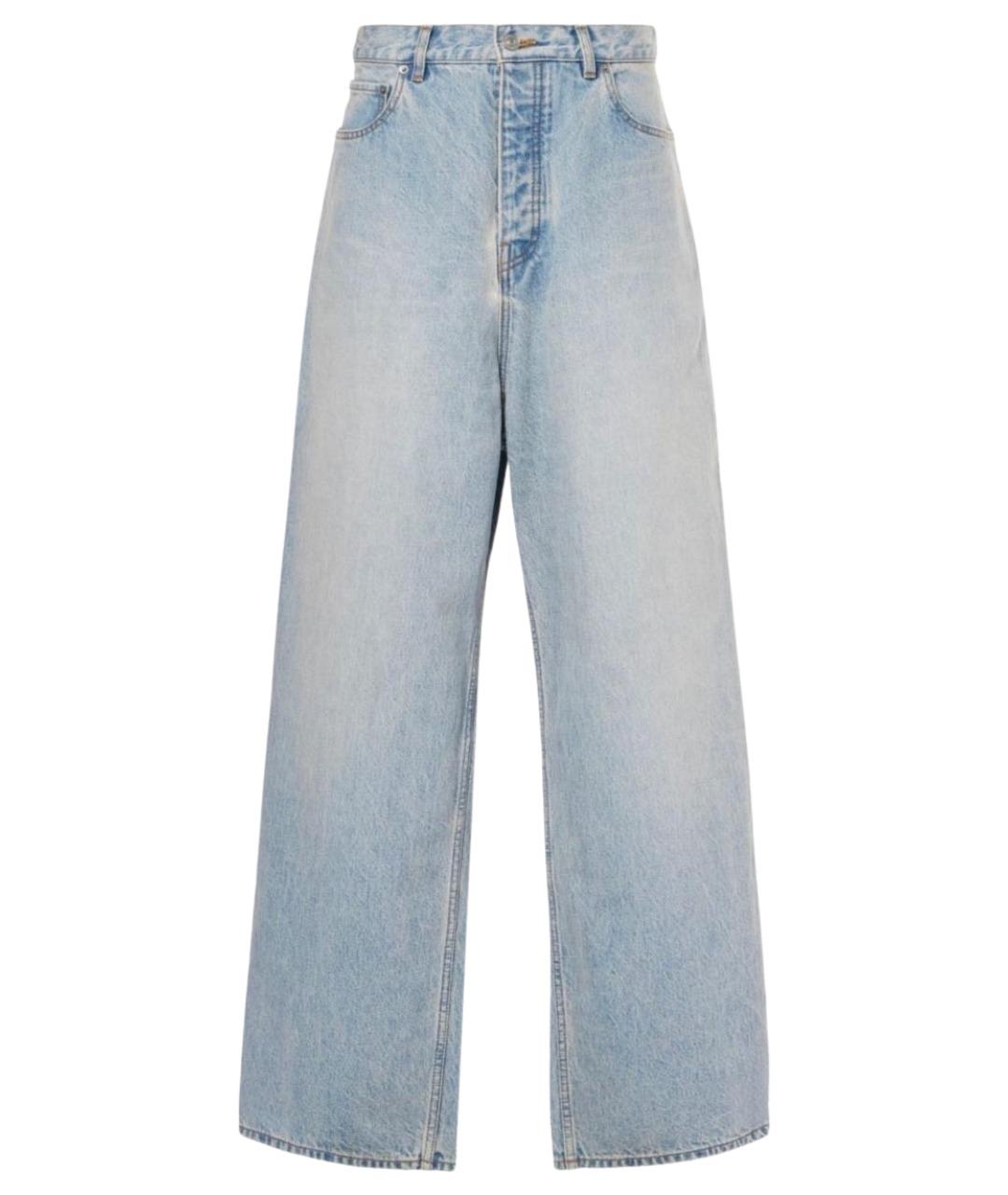 BALENCIAGA Голубые прямые джинсы, фото 1