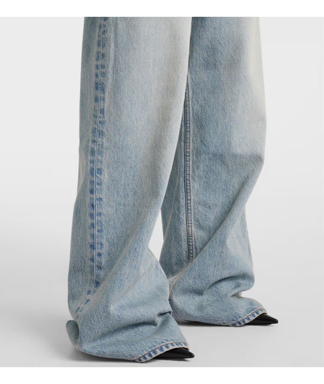 BALENCIAGA Голубые прямые джинсы, фото 5